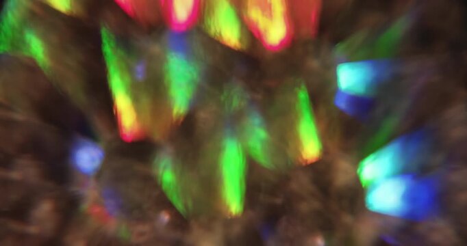 Blur abstract flare. Glare art. Defocused green blue colorful illuminated glint lens leaking on dazzle optical creative background.
