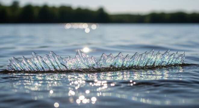 Velella velella, By the the Sea Surface, Sunlight Iridescence