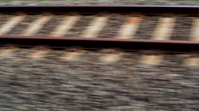 railroad tracks in the distance