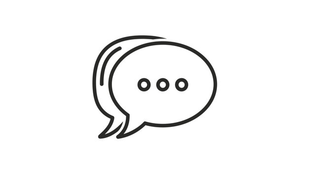 Speech Bubble Icon Design.