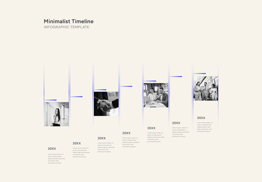 Minimalist Timeline Infographic Template