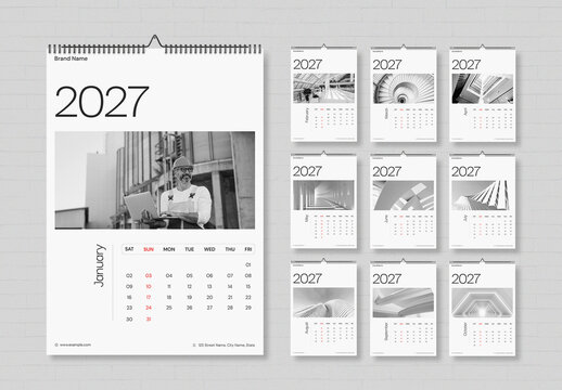 Calendar Design Layout