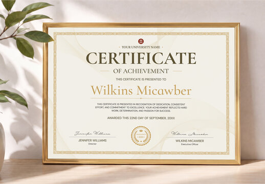 Elegant Certificate Design Template