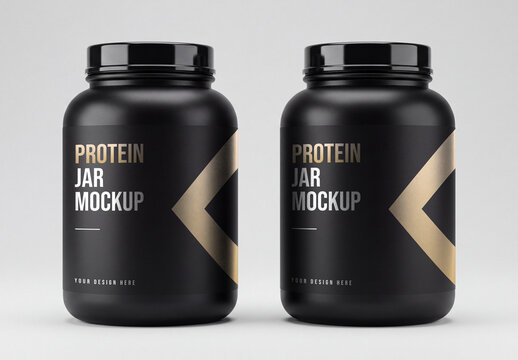 Protein Jar Mockup Set