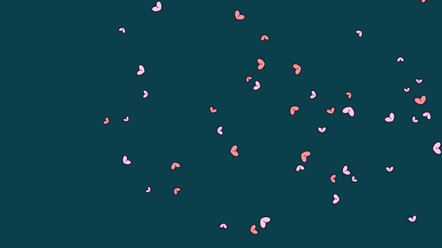 Flat Vector Sakura Petals Falling Animation | Japanese Anime Floral Background Loop