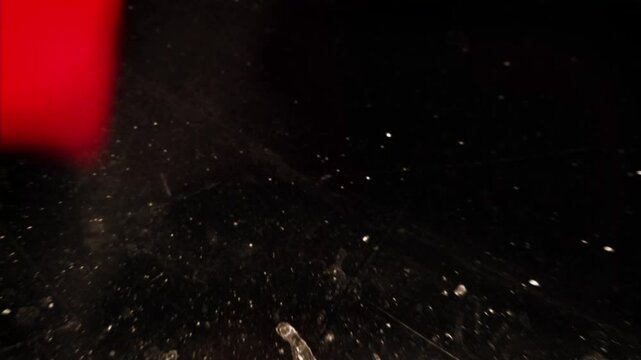 Distressed Film Texture with Light Leaks and Scratch Effects.