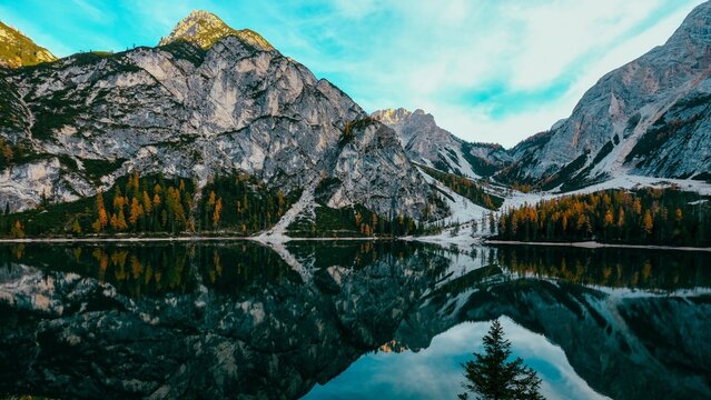 mountain nature lake landscape