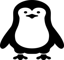 Fototapeta premium black and white animal icons, giraffe, bird, whale, duck, flamingo, penguin, shrimp, lobster and butterfly 