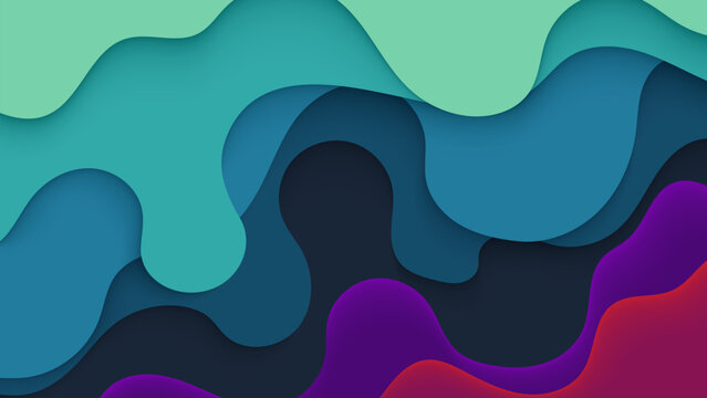 Abstract Gradient Waves dynamic and modern background