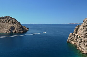 Obraz premium Zavratnica - deep bay in the Adriatic sea, Croatia
