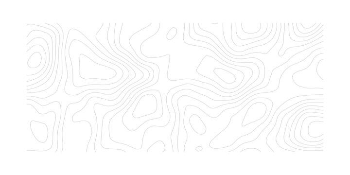 Abstract Landscape Contour Pattern with Detailed Topographic Curves, Seamless Geographic Mapping Features and Natural Terrain Relief Structures