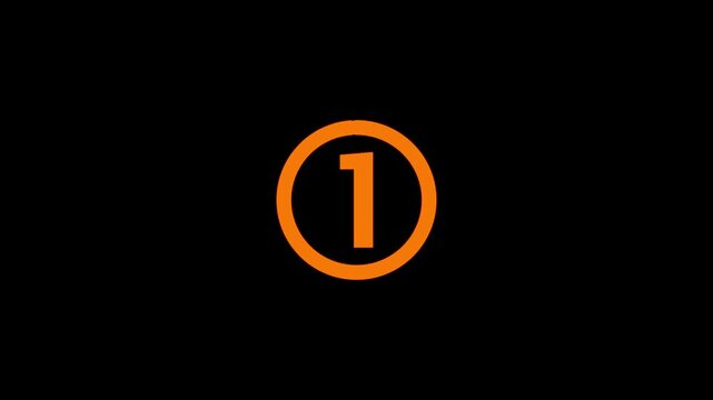 five seconds countdown timer animation.from 5 seconds on transparent background, 5 sec circle countdown timer with alpha channel, 5 second countdown timer animation in 4k