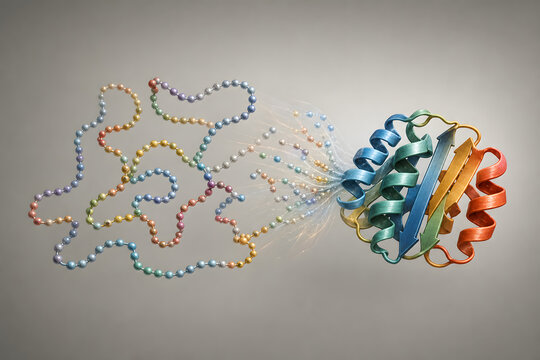 Protein Folding From Tangled Chain To Compact Structure