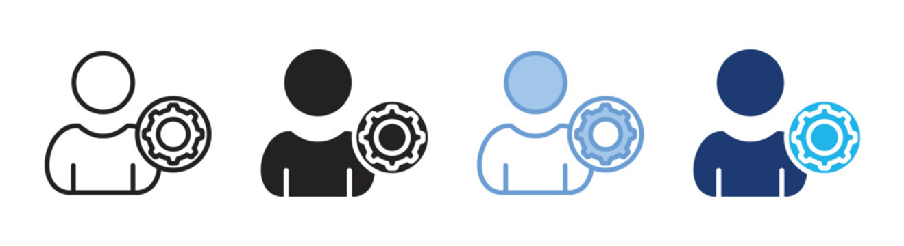 Developer icon set multiple style collection