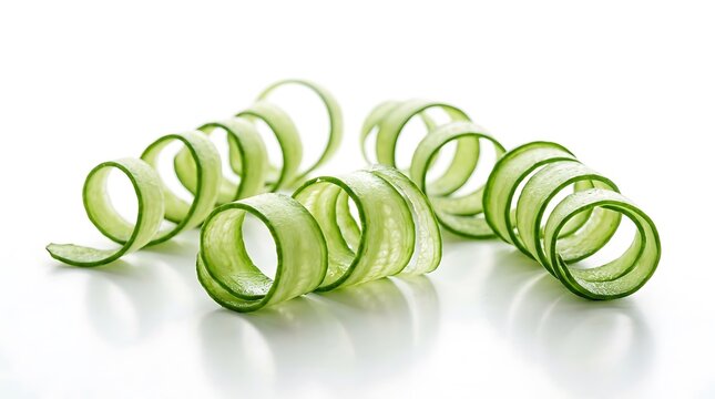Green abstract spring coiled wire illustration