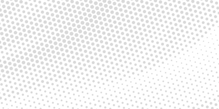 Minimalist grey halftone background with abstract wave pattern. Modern white geometric dot grid texture vector illustration for clean banner design.