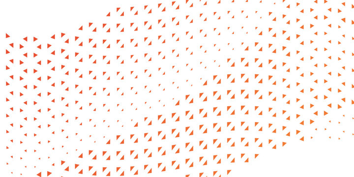 Modern white background with red triangle halftone grid texture. Elegant geometric mosaic pattern vector illustration for premium corporate backdrop cover.