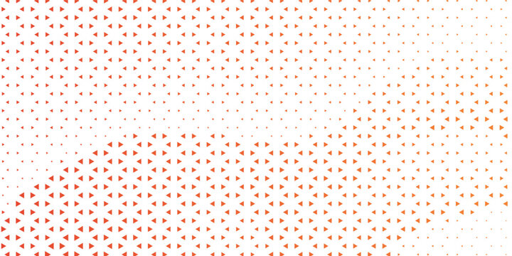 Modern white background with red triangle halftone grid texture. Elegant geometric mosaic pattern vector illustration for premium corporate backdrop cover.