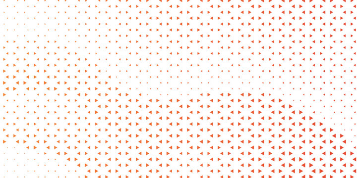 Modern white background with red triangle halftone grid texture. Elegant geometric mosaic pattern vector illustration for premium corporate backdrop cover.
