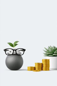 An infographic-style layout showing the key benefits of investing in mutual funds, such as diversification and professional management, with ample copy space for customization.
