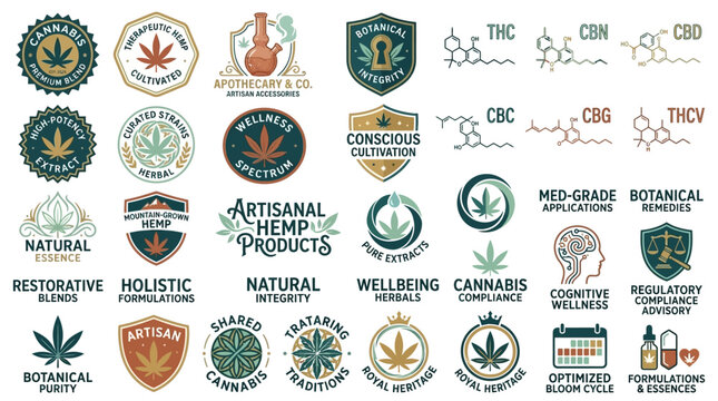 Luxury Premium Badge Collection With Quality Certification Labels