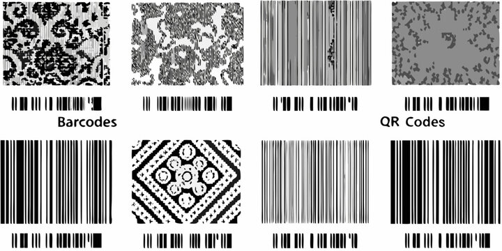 Collection Of Black And White Barcodes And Qr Codes Vector Illustration