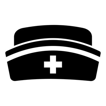 nurse hat solid icon
