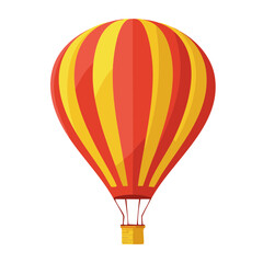 Naklejka premium Minimalist 3D hot air balloon