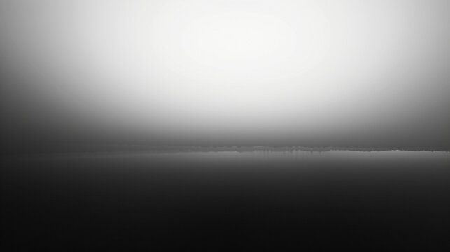 Minimalist Abstract Dark Grey Gradient Background with Soft Bright Horizon Light