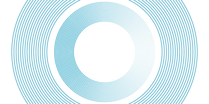 Simple abstract background blue white gradations circle effect shape creative, bright good art nice line