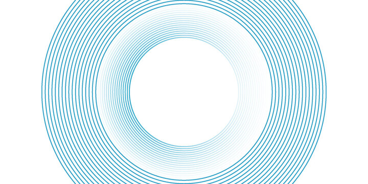 Simple abstract background blue white gradations circle effect shape creative, bright good art nice line