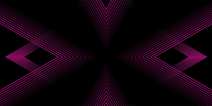 3D pink techno abstract background overlap layer on dark space with triangles lines effect decoration. Modern graphic design element stripes style concept for web, flyer, card, or brochure cover