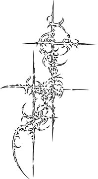 Cybersigilism tribal tatoo design art