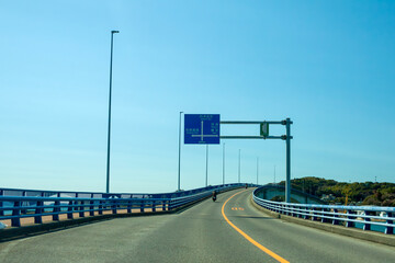 形原漁港大橋（ブルーブリッジ）愛知県蒲郡市西浦温泉方面 © JUN-JU