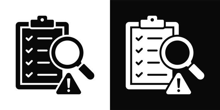 Risk Assessment black and white background style collection