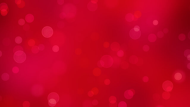 abstract red bokeh lights particles falling , valentines day,new year and christmas soft blank social media background