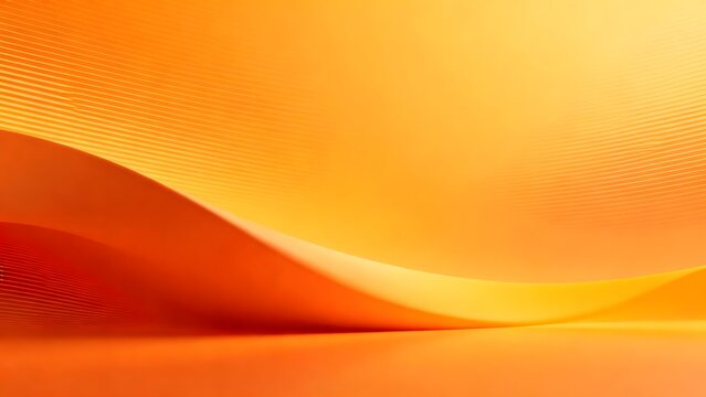 Abstract orange wave design