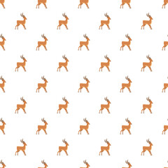Obraz premium Deer repeating throughout a seamless background creating a beautiful texture