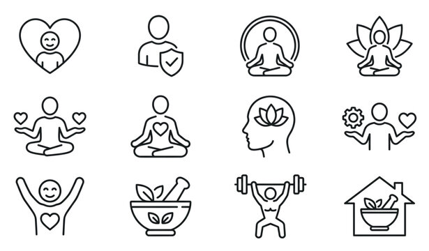 Cloud computing and file management outline icons set isolated on white background thin line stroke vector illustration data transfer system UI design