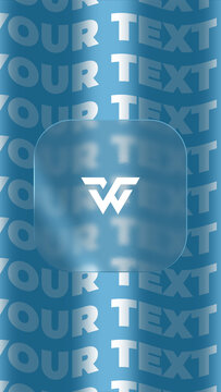 Liquid Glass Logo Reveal for Vertical Stories | Mobile Frosted App Icon Intro
