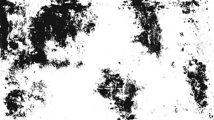 Obraz premium Abstract Grunge Overlay Vector with Screen Print Texture Rolled Ink Marks Concrete Wall Distress and Worn Mask Pattern Elements.