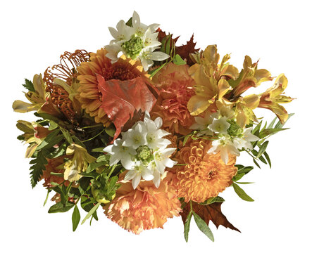 bouquet de fleuriste automnal