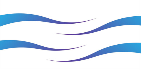 Obraz premium Abstract blue and purple flowing wave lines on a light background. Modern curved design suitable for banners, presentations, branding, posters, and creative graphic projects.