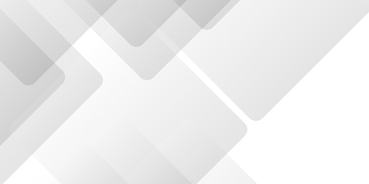 Modern Abstract white background design with layers of textured white transparent material in triangle and squares shapes. White color technology concept geometric line vector background.