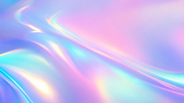 Soft Iridescent Holographic Abstract Background