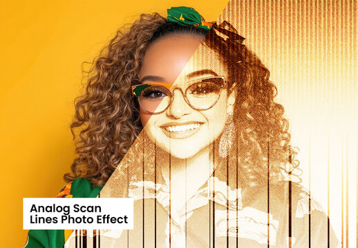 Analog Scan Lines Photo Effect