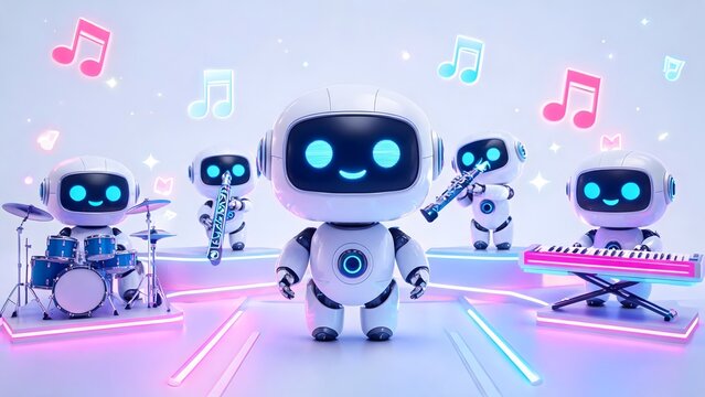 Robots playing musical instruments