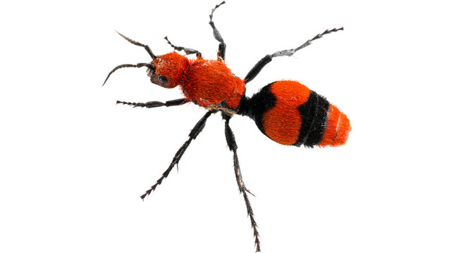 red velvet ant PNG on Transparent background
