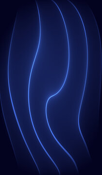 Abstract glowing lines on black background.