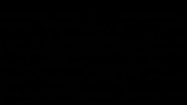 Yellow sketch arrows pointing downwards motion video clip with hand drawn artistic style on a solid black background surface
